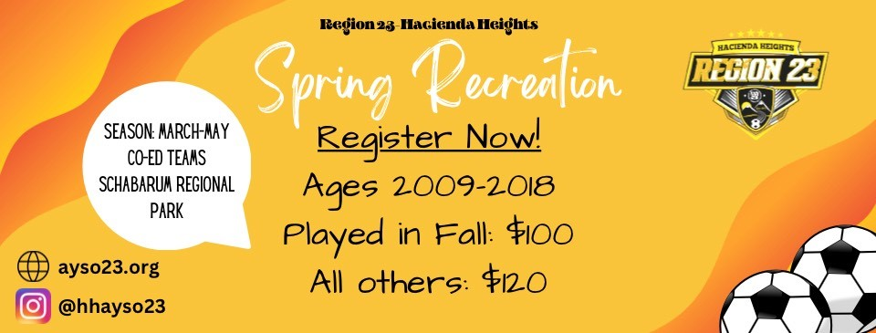 Spring Recreational Season